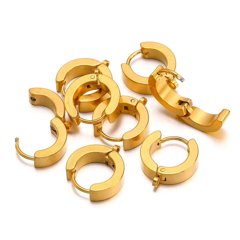 Men'S Fashion Jewelry - 10 adet paslanmaz çelik moda halka