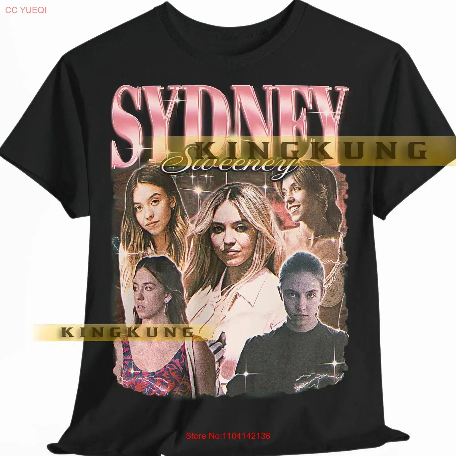 Men'S Fashion Sydney - SYDNEY SWEENEY Tişört Vintage Retro 90'lar