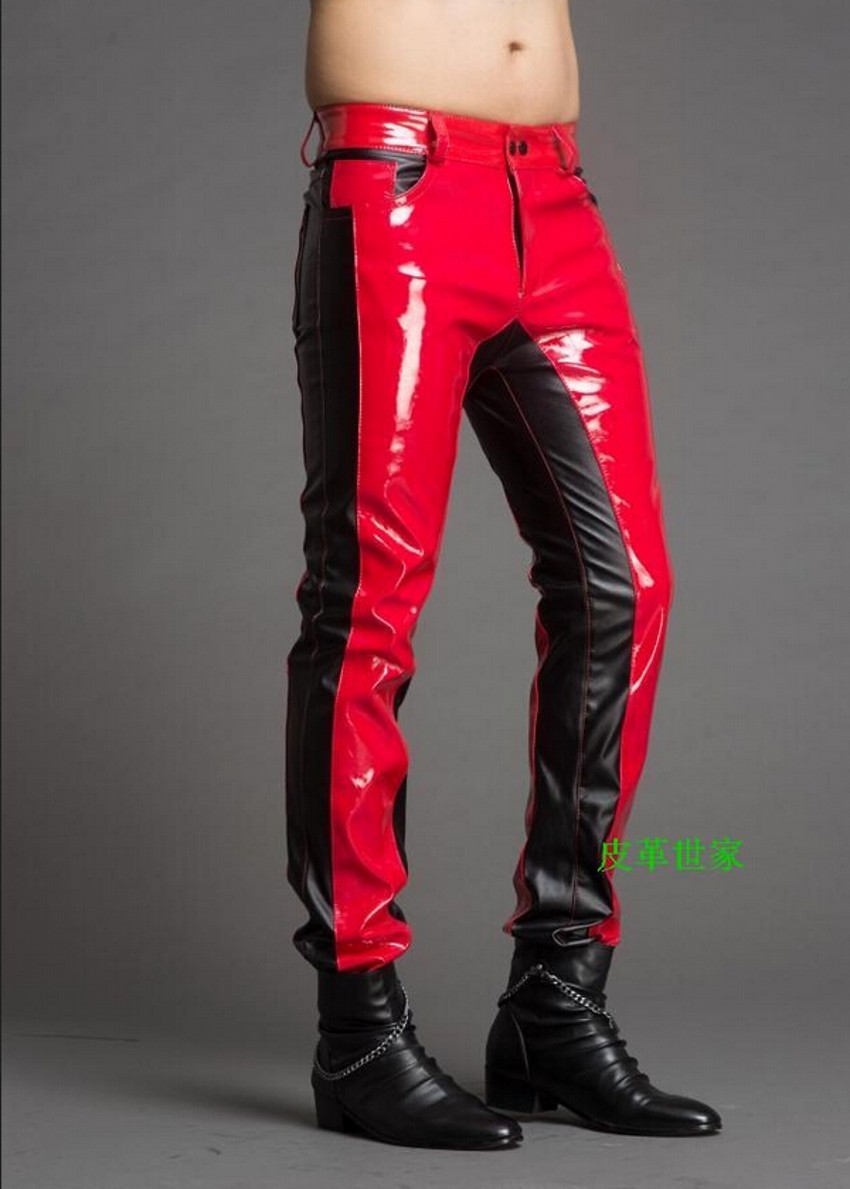 Men'S Fashion Pants 2025 - Kış Yeni erkek Moda Dikiş deri