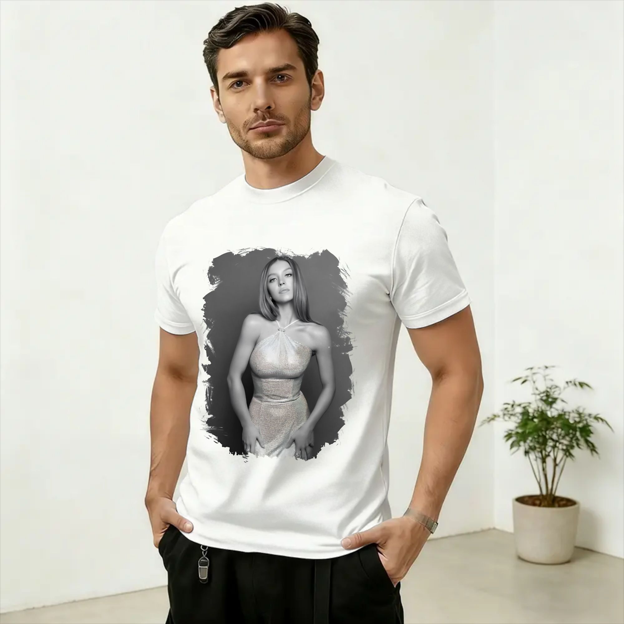 Men'S Fashion Sydney - Streetwear T-Shirt Yaz Sydney Sweeney Moda