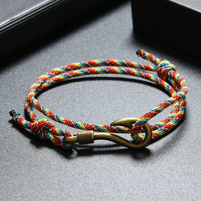 Milan Men'S Fashion - Trendy Charm balık oltası Çapa Bilezik