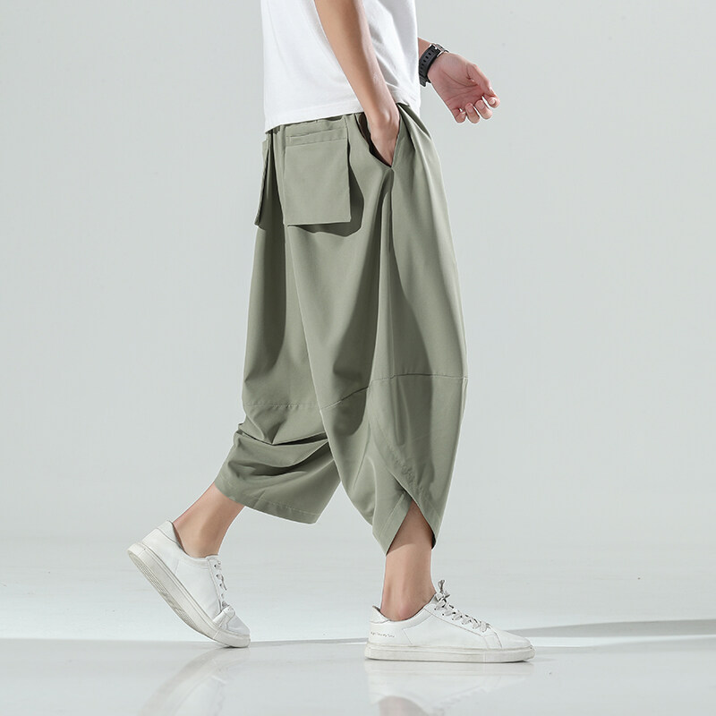 Men'S Fashion Pants 2025 - 2025 Yaz Erkekler Çin Tarzı harem