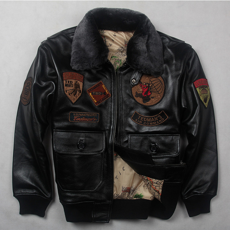 Bomber Jacket Men - Siyah G-1 Uçuş Ceketi | Hakiki