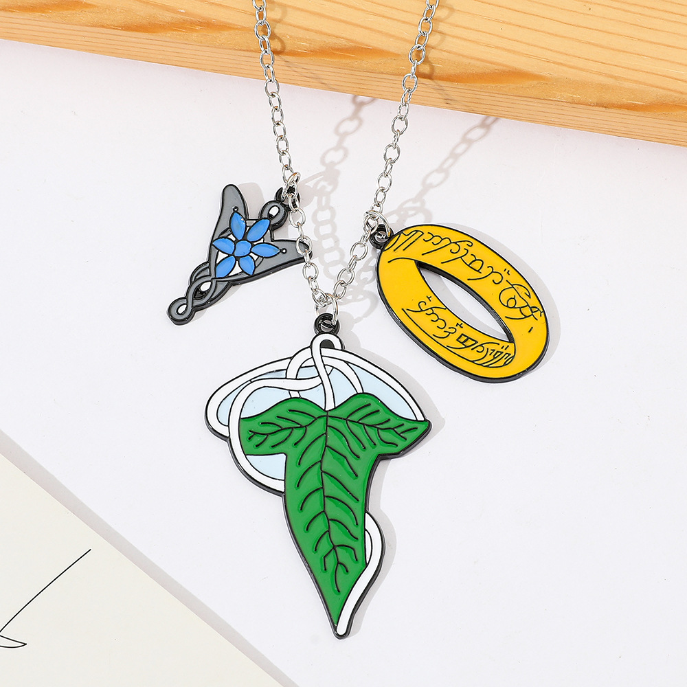 Men'S Fashion Jewelry - Yüzüklerin Efendisi Elfler Kolye Moda Yaratıcı
