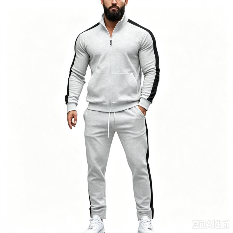 Men'S Fashion Zipper Jacket - Moda Erkek Eşofman Takımı Günlük Koşu
