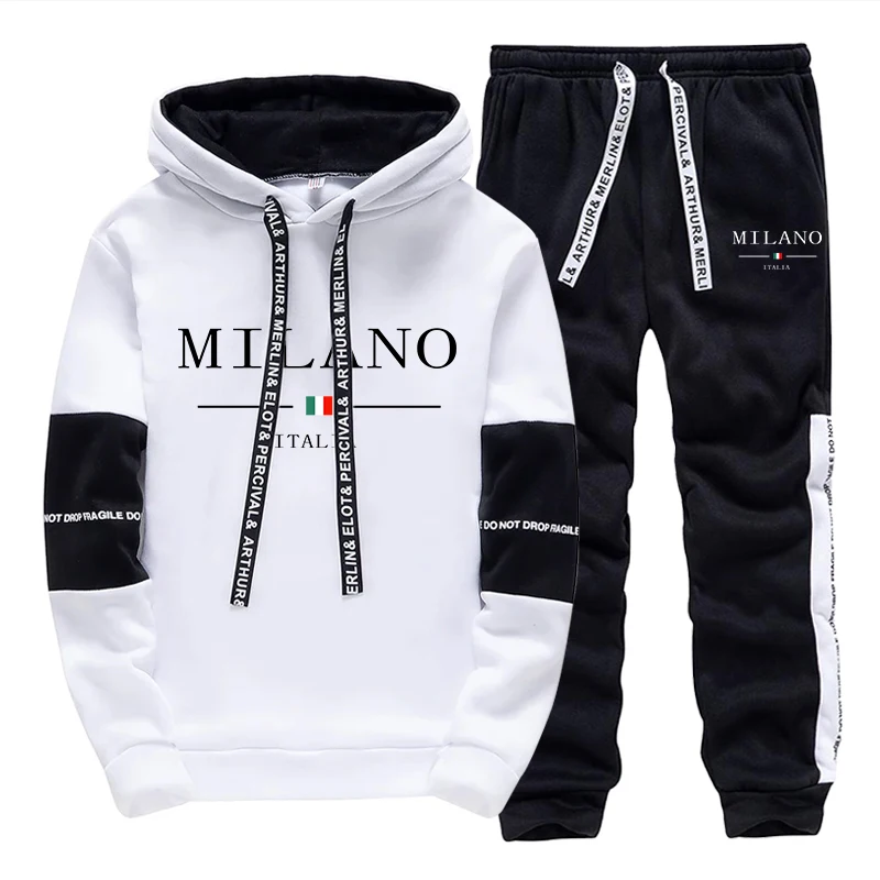 Men'S Fashion Pants - Erkek Takımı/Hoodie/Pantolon İtalya Trend Hoodie Spor