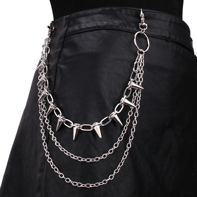 Men'S Fashion Trousers - Hip Hop Punk Rock Metal Pantolon