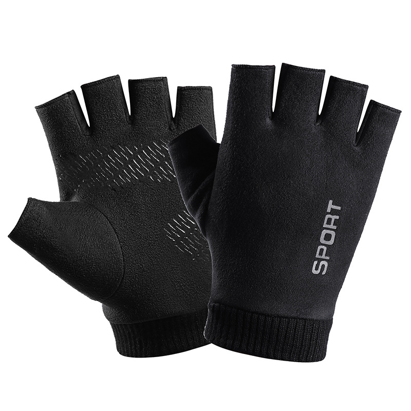 Men'S Fashion Gloves - Erkekler kış süet deri peluş kalın
