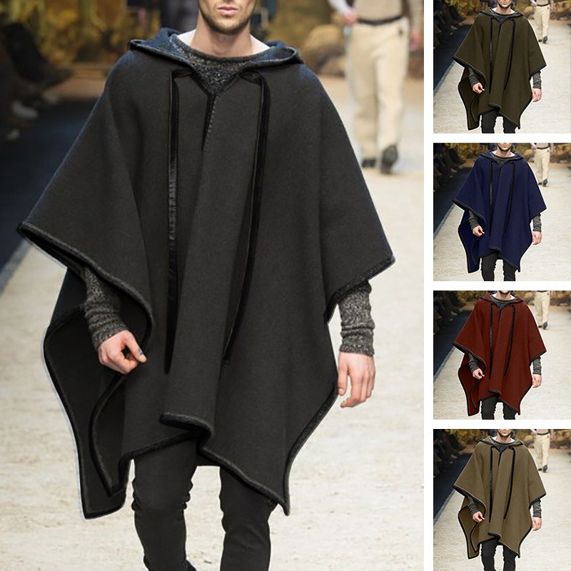 Moda Erkek Düzensiz Tarz Haval - Mens Fashion Poncho incelemesi ve fiyatı