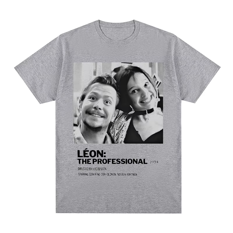 Léon Vintage T-shirt Film Prof - Jeans Shirt Fashion For Men incelemesi ve fiyatı
