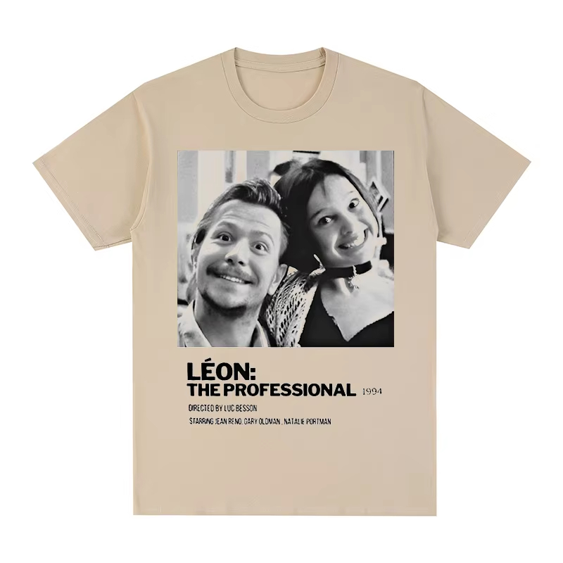 Léon Vintage T-shirt Film Prof - Jeans Shirt Fashion For Men incelemesi ve fiyatı