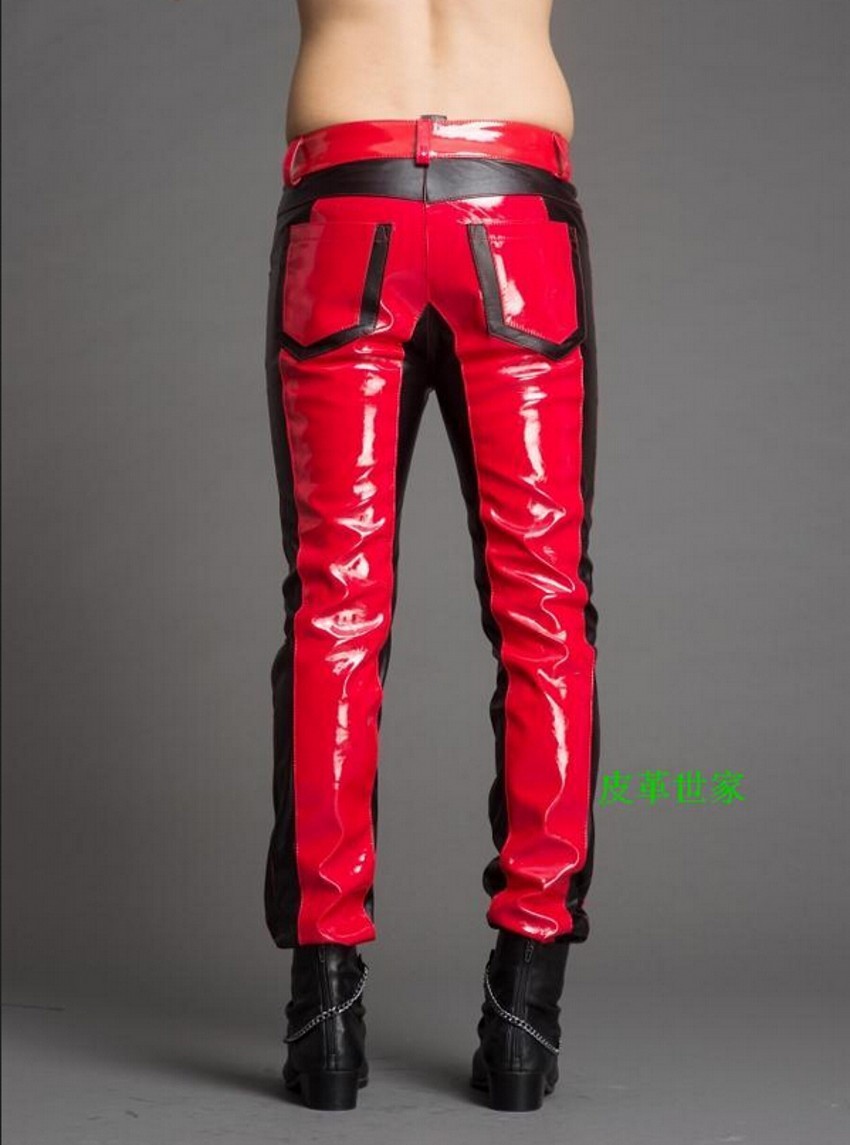 Kış Yeni erkek Moda Dikiş deri - Men'S Fashion Pants 2025 incelemesi ve fiyatı