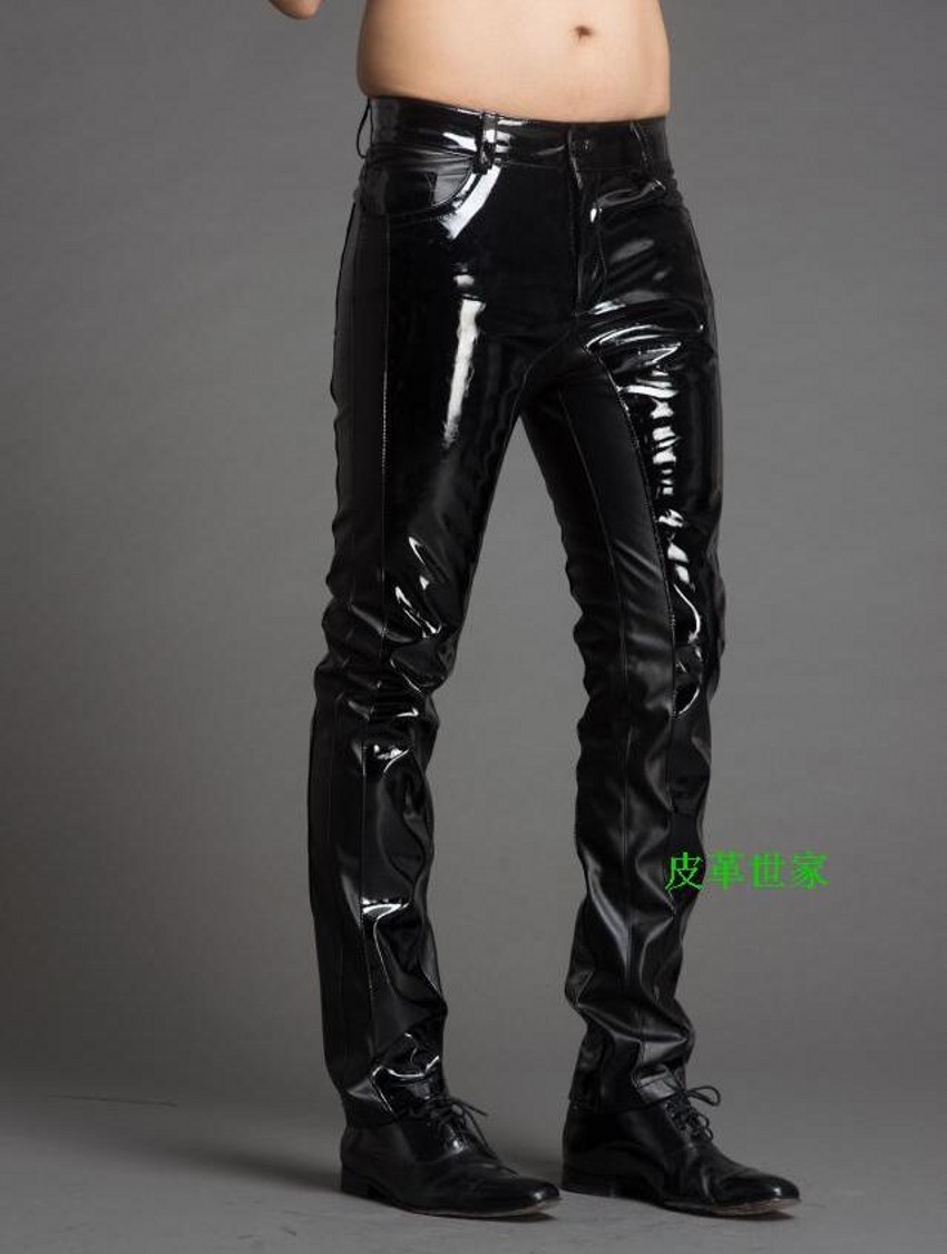 Kış Yeni erkek Moda Dikiş deri - Men'S Fashion Pants 2025 incelemesi ve fiyatı