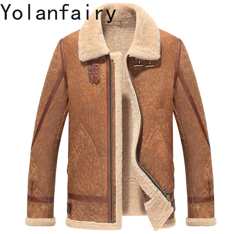 YOLANFAIRY Gerçek Deri Ceketle - Men'S Fashion Zipper Jacket incelemesi ve fiyatı