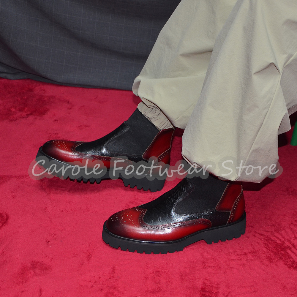 Moda Kabartmalı Brogue Chelsea - Men'S Fashion For Wedding incelemesi ve fiyatı