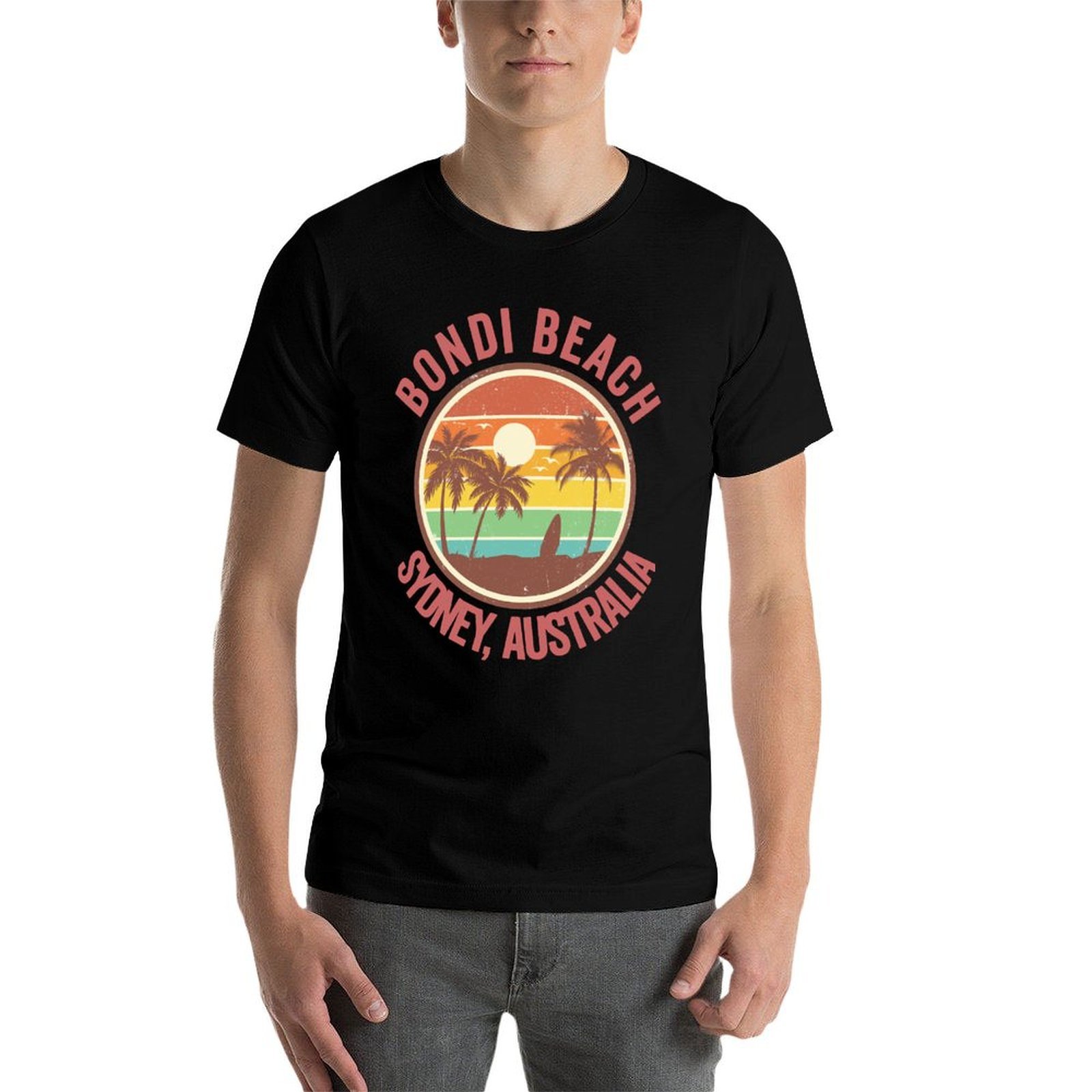 Retro Bondi Beach Sidney Avust - Men'S Fashion Sydney incelemesi ve fiyatı