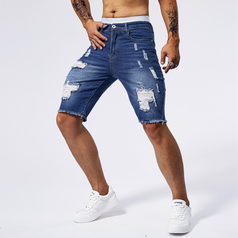 2025 yaz yeni erkek yırtık kot - Men'S Fashion Pants 2025 incelemesi ve fiyatı