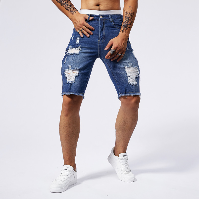 2025 yaz yeni erkek yırtık kot - Men'S Fashion Pants 2025 incelemesi ve fiyatı