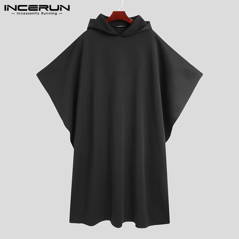 INCERUN Moda Erkek Pelerin Mon - Mens Fashion Poncho incelemesi ve fiyatı