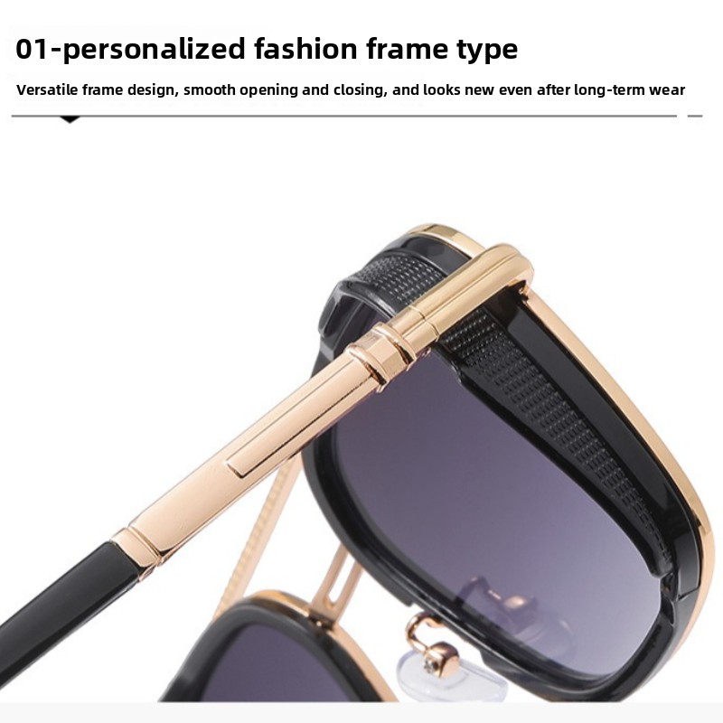 Retro Oval Çerçeveli Güneş Göz - Men Fashion Photography incelemesi ve fiyatı