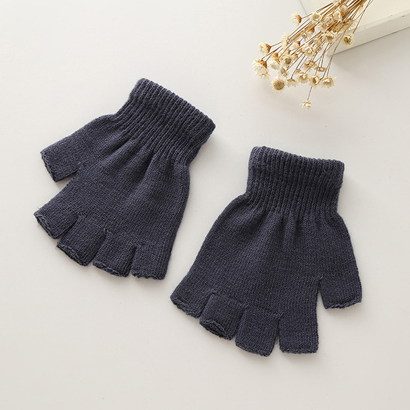 1 çift Unisex siyah yarım parm - Men'S Fashion Gloves incelemesi ve fiyatı