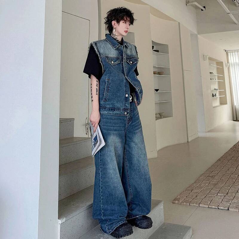 LUZHEN 2026 Yaz Denim Iki parç - Men'S Fashion For 2026 incelemesi ve fiyatı