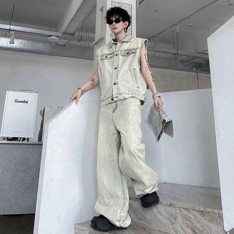 LUZHEN 2026 Yaz Denim Iki parç - Men'S Fashion For 2026 incelemesi ve fiyatı
