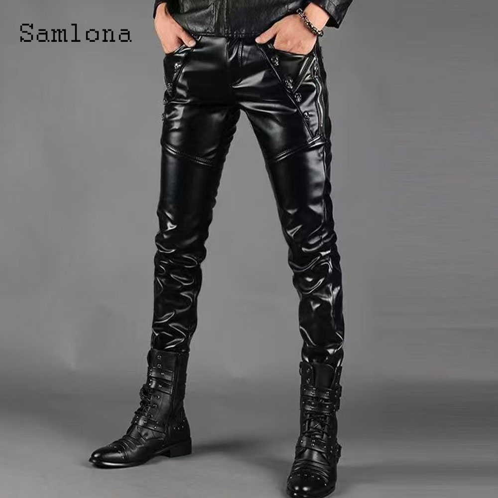 Seksi Grunge Pu Deri Pantolon  - Men'S Fashion Pants 2025 incelemesi ve fiyatı
