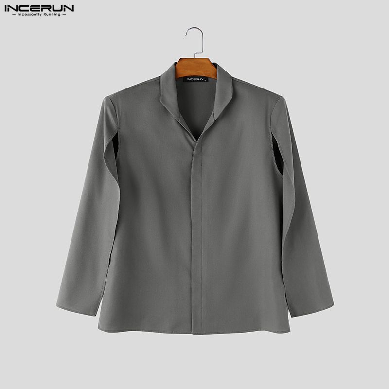 INCERUN erkek gömleği düz renk - Mens Fashion Poncho incelemesi ve fiyatı