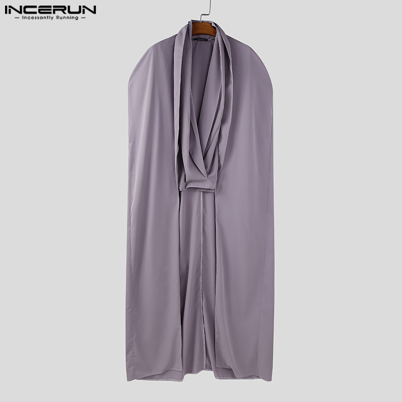 INCERUN Erkek Uzun Stil Gömlek - Mens Fashion Poncho incelemesi ve fiyatı