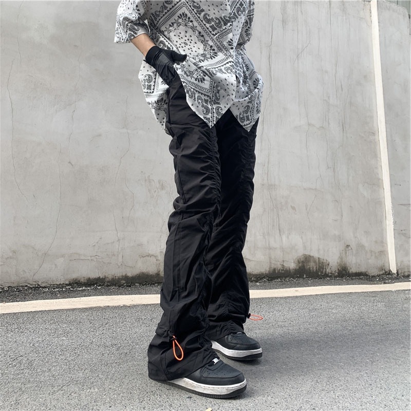 Unisex Yüksek Bel Bol Paça Pil - Men'S Fashion Trousers incelemesi ve fiyatı