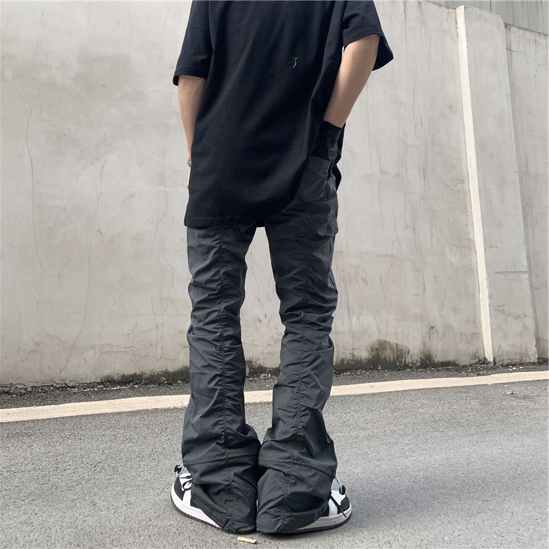 Unisex Yüksek Bel Bol Paça Pil - Men'S Fashion Trousers incelemesi ve fiyatı