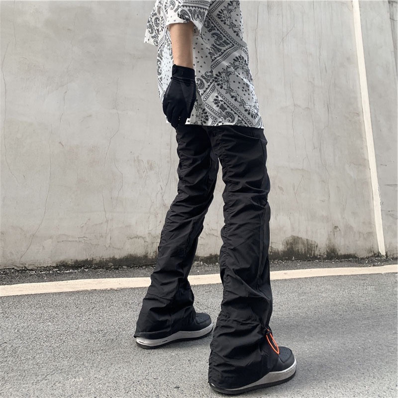 Unisex Yüksek Bel Bol Paça Pil - Men'S Fashion Trousers incelemesi ve fiyatı