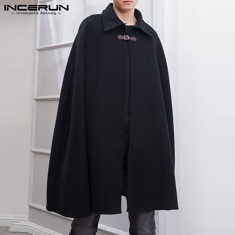 Moda erkek pelerin mont yaka d - Mens Fashion Poncho incelemesi ve fiyatı