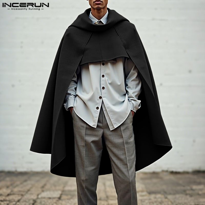 INCERUN Erkek Pelerinli Ceket  - Mens Fashion Poncho incelemesi ve fiyatı