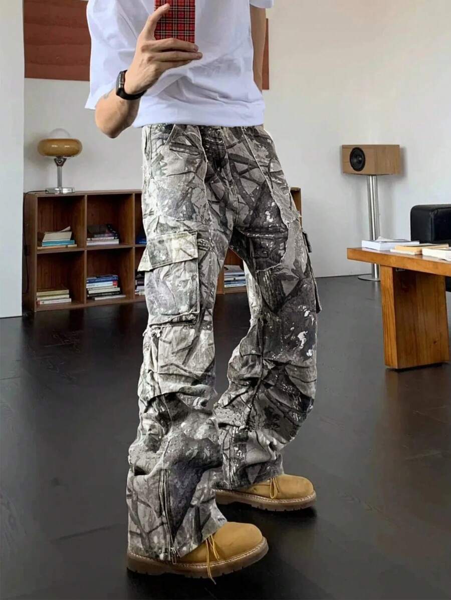 Yaprak Baskılı Erkek Modası Ka - Men'S Fashion Trousers incelemesi ve fiyatı
